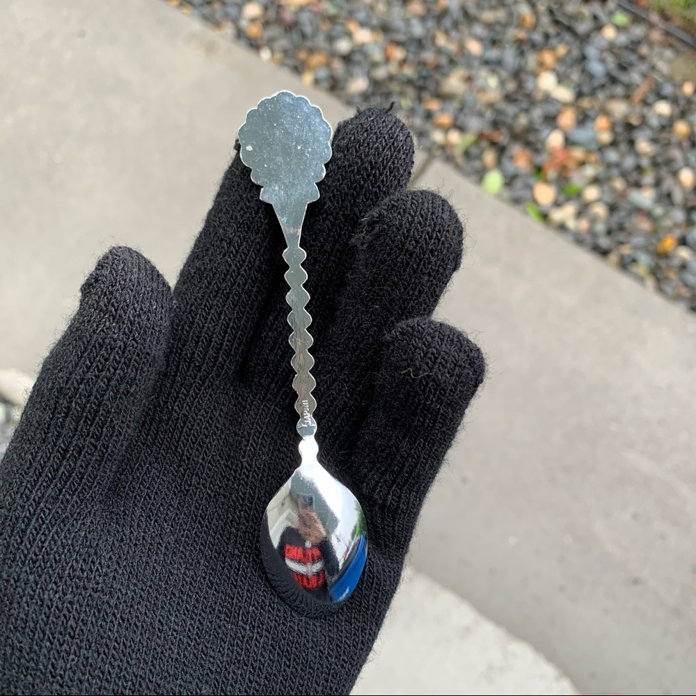 Vintage Georgia State Souvenir Spoon w/ Old State Flag - Picture 3 of 7